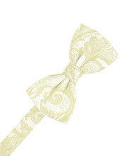 Load image into Gallery viewer, Cardi Pre-Tied Canary Tapestry Bow Tie