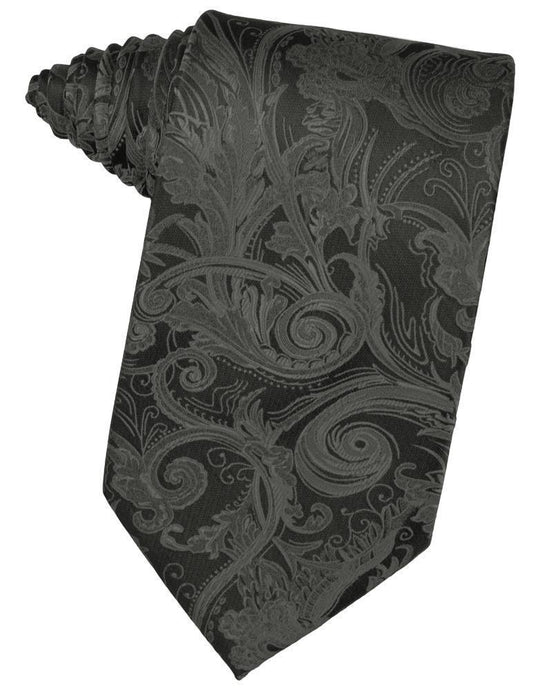 Cardi Self Tie Charcoal Tapestry Necktie