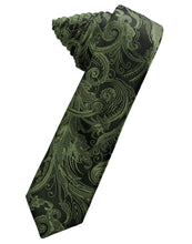 Load image into Gallery viewer, Cardi Self Tie Fern Tapestry Skinny Necktie