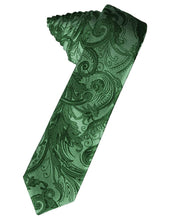 Load image into Gallery viewer, Cardi Self Tie Hunter Tapestry Skinny Necktie