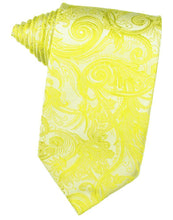 Load image into Gallery viewer, Cardi Self Tie Lemon Tapestry Necktie