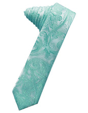Load image into Gallery viewer, Cardi Self Tie Mermaid Tapestry Skinny Necktie