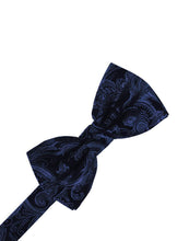 Load image into Gallery viewer, Cardi Pre-Tied Midnight Tapestry Bow Tie