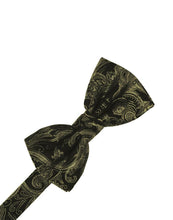 Load image into Gallery viewer, Cardi Pre-Tied Moss Tapestry Bow Tie