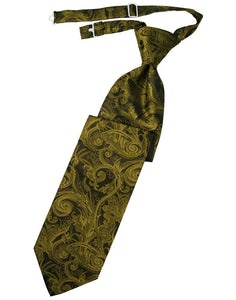 Cardi Pre-Tied New Gold Tapestry Necktie