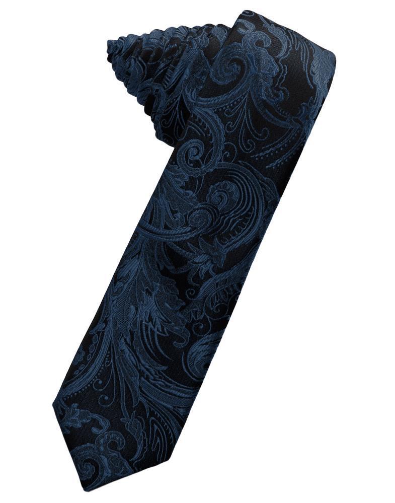Cardi Self Tie Peacock Tapestry Skinny Necktie
