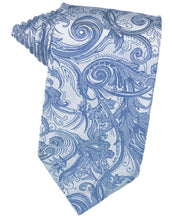 Load image into Gallery viewer, Cardi Self Tie Periwinkle Tapestry Necktie