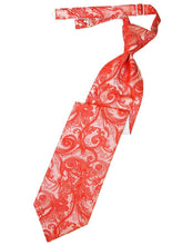 Load image into Gallery viewer, Cardi Pre-Tied Persimmon Tapestry Necktie