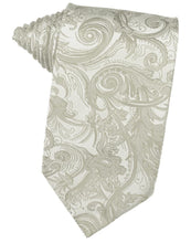 Load image into Gallery viewer, Cardi Self Tie Platinum Tapestry Necktie