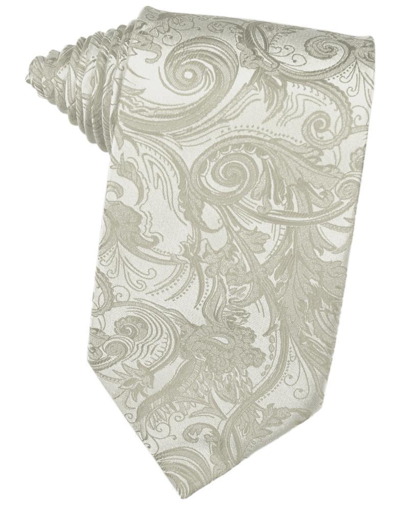 Cardi Self Tie Platinum Tapestry Necktie