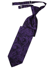 Load image into Gallery viewer, Cardi Pre-Tied Purple Tapestry Necktie