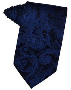 Cardi Self Tie Royal Blue Tapestry Necktie