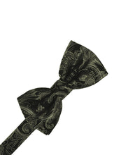 Load image into Gallery viewer, Cardi Pre-Tied Sage Tapestry Bow Tie