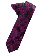 Load image into Gallery viewer, Cardi Self Tie Sangria Tapestry Skinny Necktie