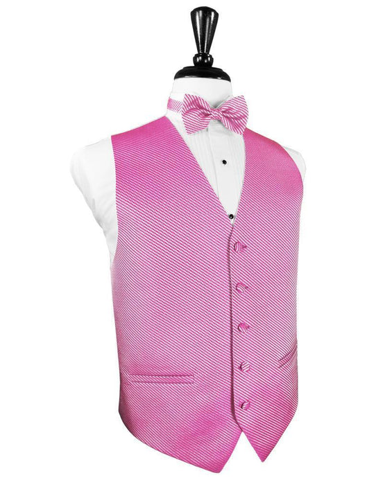 Cardi Bubblegum Venetian Tuxedo Vest