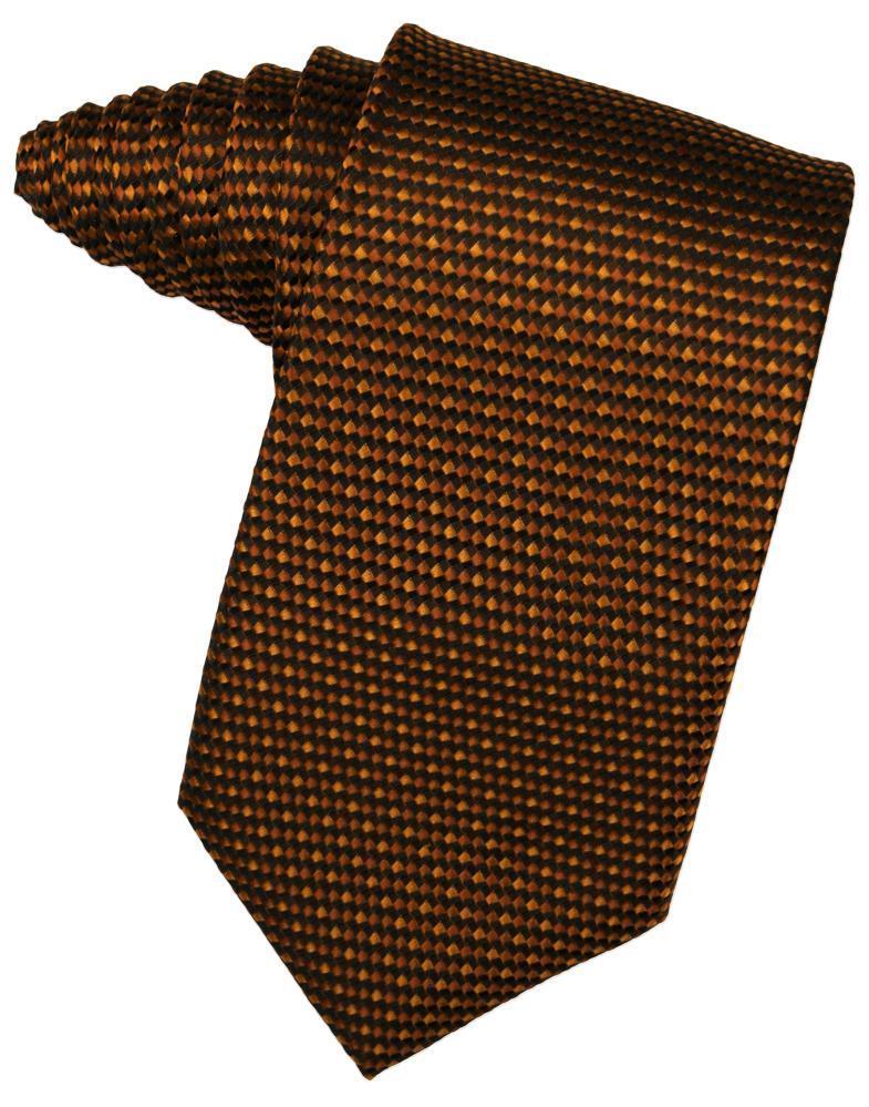 Cardi Self Tie Cinnamon Venetian Necktie