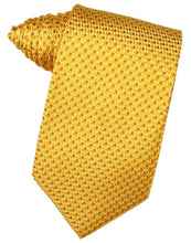 Load image into Gallery viewer, Cardi Self Tie Gold Venetian Necktie