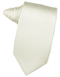 Cardi Self Tie Ivory Venetian Necktie