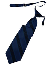 Load image into Gallery viewer, Cardi Pre-Tied Navy Venetian Stripe Necktie