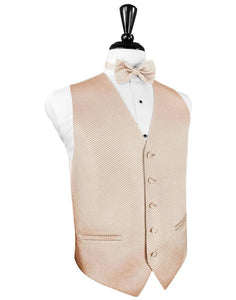 Cardi Peach Venetian Tuxedo Vest