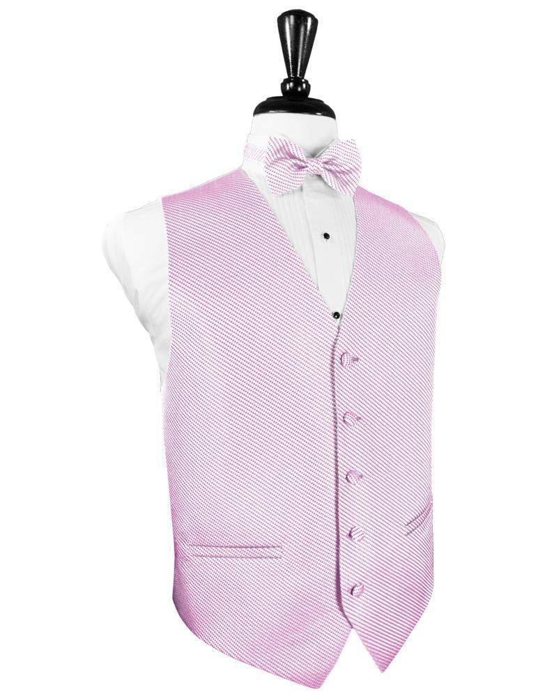 Cardi Pink Venetian Tuxedo Vest