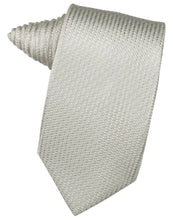 Load image into Gallery viewer, Cardi Self Tie Platinum Venetian Necktie
