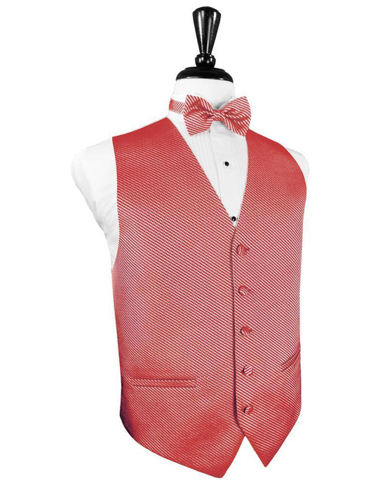 Cardi Red Venetian Tuxedo Vest