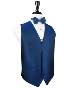 Cardi Royal Blue Venetian Tuxedo Vest