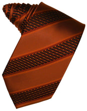 Load image into Gallery viewer, Cardi Self Tie Autumn Venetian Stripe Necktie