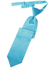 Load image into Gallery viewer, Cardi Pre-Tied Turquoise Venetian Necktie