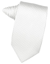 Load image into Gallery viewer, Cardi Self Tie White Venetian Necktie