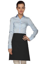 Load image into Gallery viewer, Cardi / DayStar Black Half Bistro Apron (2 Pockets)