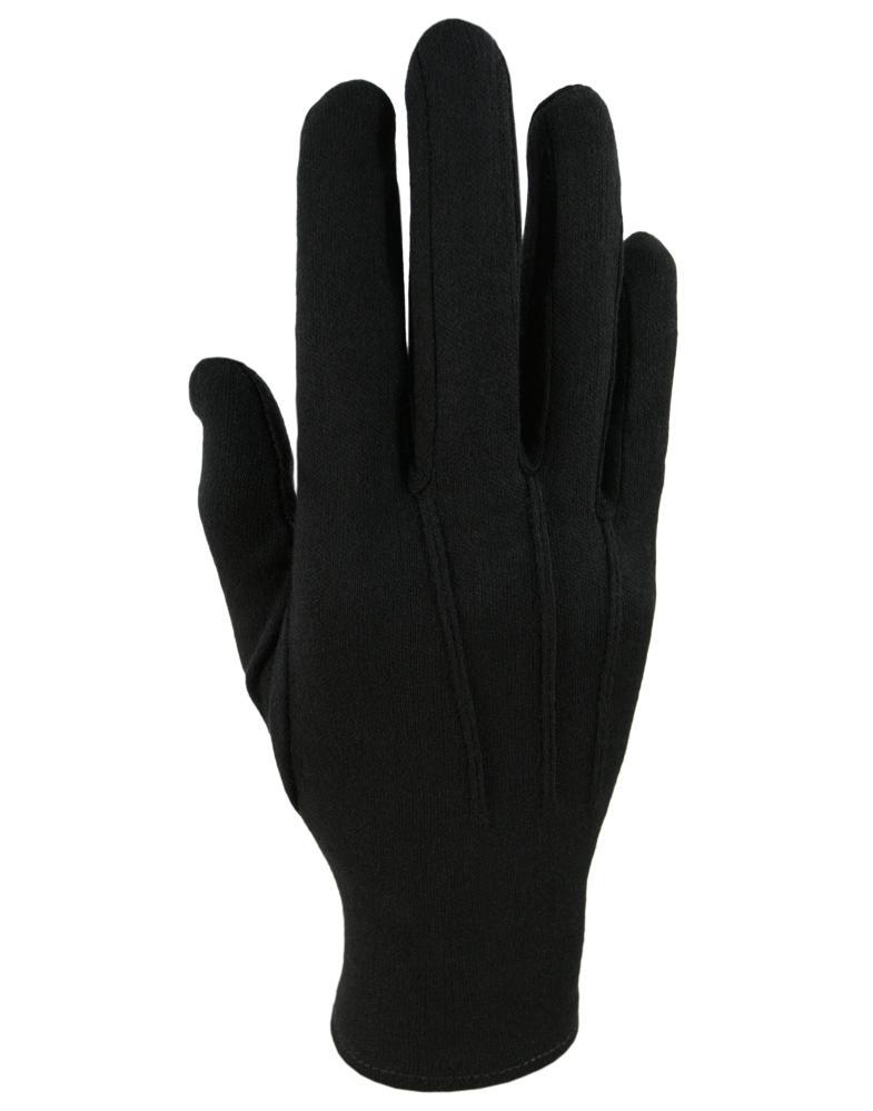 Classic Collection Black Cotton Gloves