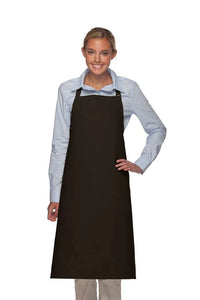 Cardi / DayStar Black Deluxe XL Butcher Adjustable Apron (No Pockets)