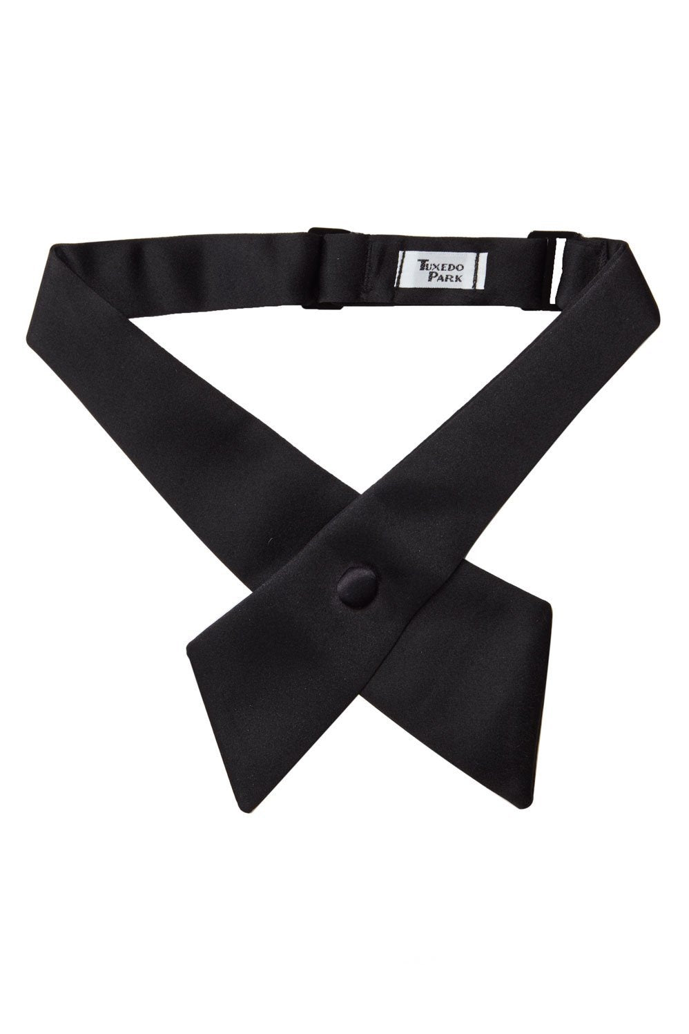 Tux Park Black Satin Crossover Bow Tie