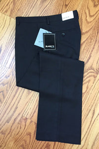 BT Collection "Bradley" Black Luxury Wool Blend Suit Pants