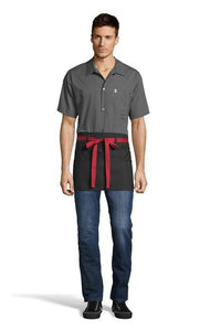 UT Black Collection Black / Red Beltway Waist Apron (3 Pocket)