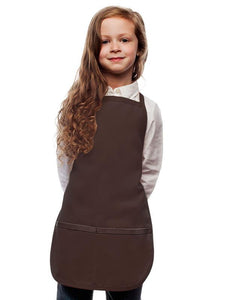 Cardi / DayStar Brown Kid's Bib Apron (2 Pockets)