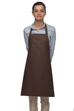 Load image into Gallery viewer, Cardi / DayStar Brown Deluxe Bib Adjustable Apron (No Pockets)