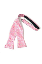Load image into Gallery viewer, Cardi Self Tie Pink Enchantment Bow Tie
