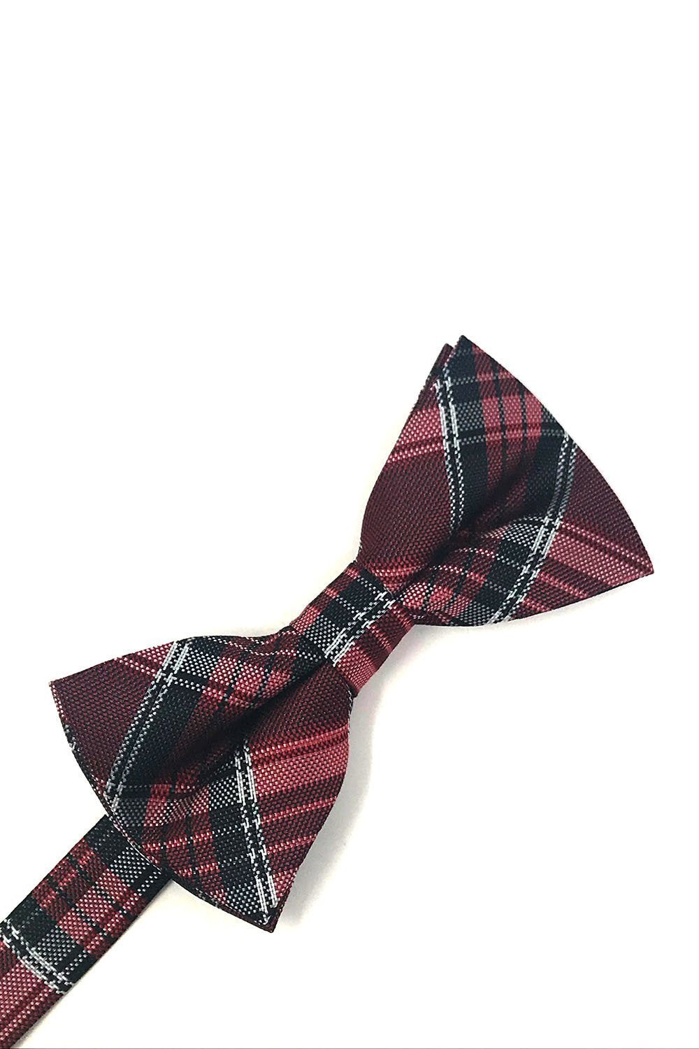 Cardi Red Madison Plaid Bow Tie