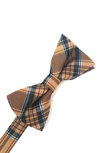 Load image into Gallery viewer, Cardi Orange Madison Plaid Bow Tie
