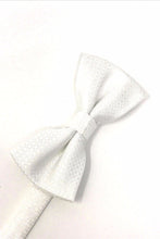 Load image into Gallery viewer, Cardi Pre-Tied White Regal Bow Tie