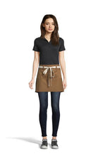 Load image into Gallery viewer, UT Black Collection Caramel / Natural Beltway Waist Apron (3 Pocket)