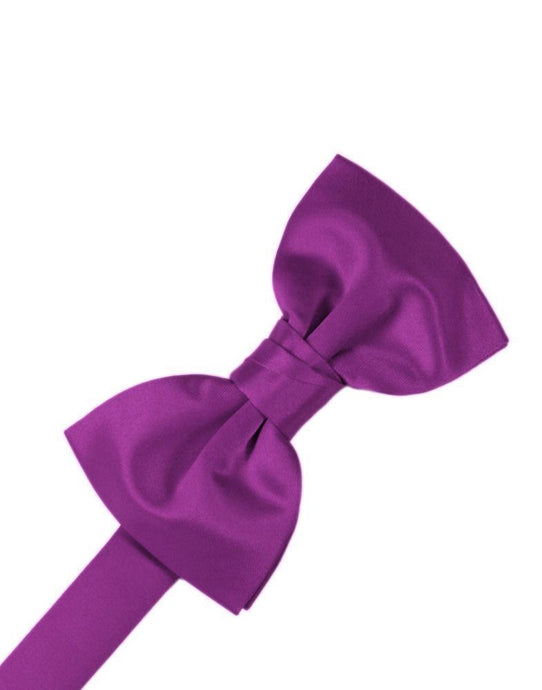 Cardi Pre-Tied Cassis Luxury Satin Bow Tie