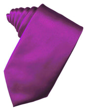 Load image into Gallery viewer, Cardi Self Tie Cassis Luxury Satin Necktie