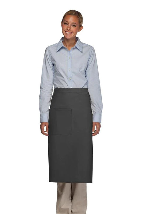 Cardi / DayStar Charcoal Full Bistro Apron (1 Pocket)