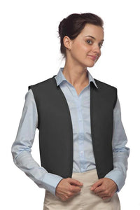 Cardi / DayStar Charcoal No Buttons Unisex Vest with No Pockets