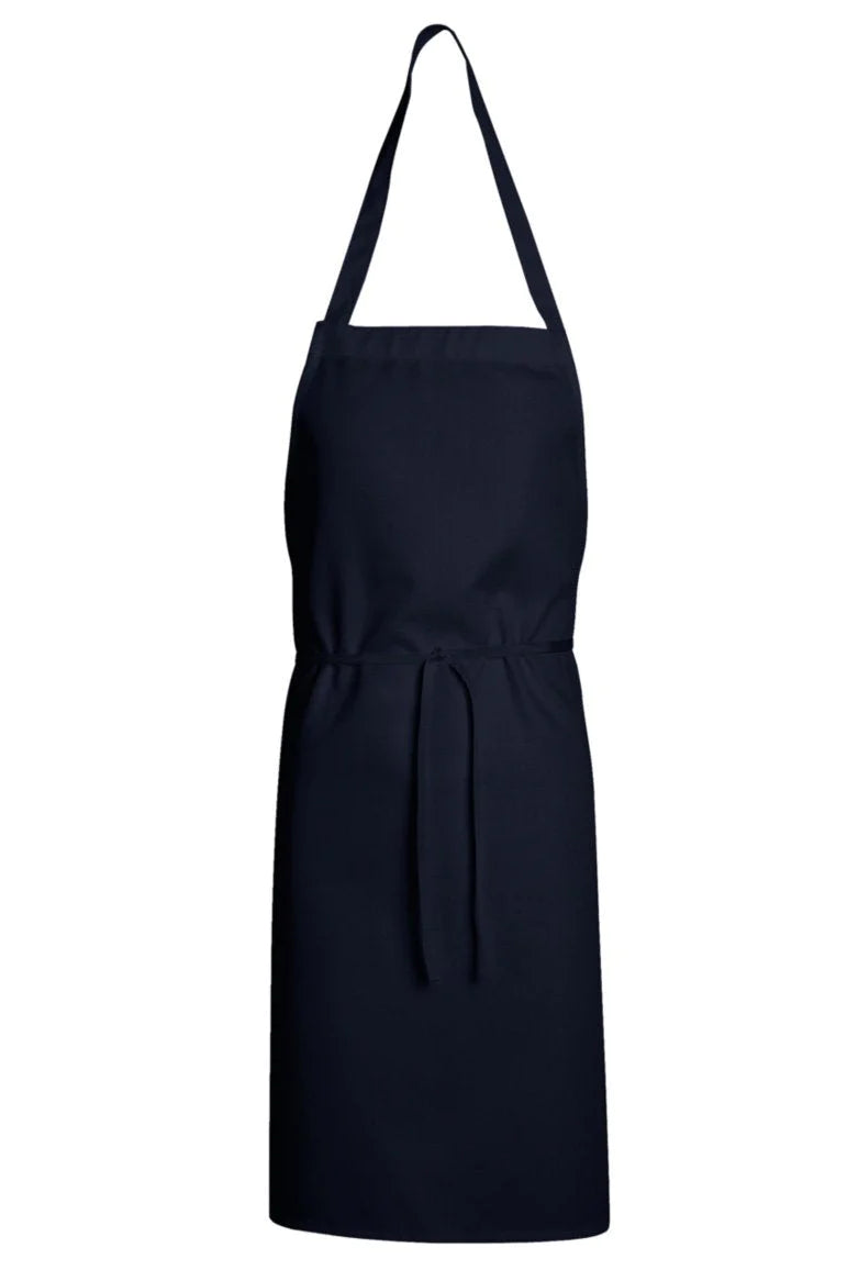 Chef Designs Navy Standard Bib Apron (No Pockets)