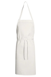 Chef Designs White Standard Bib Apron (No Pockets)